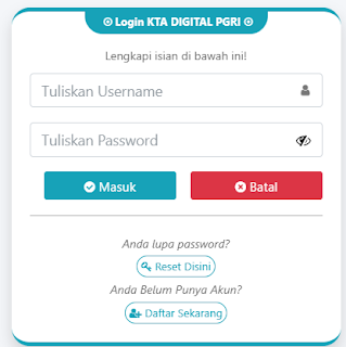 Register PGRI Bekasi Timur - Persatuan Guru Republik Indonesia Cabang Bekasi Timur